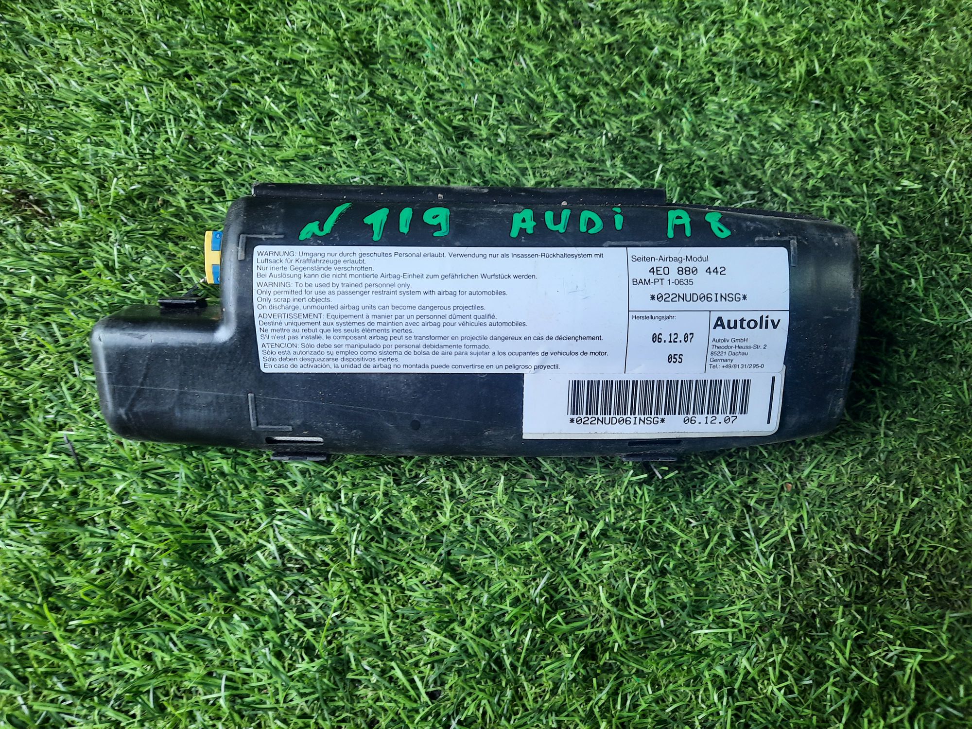 119 Подушка безопасности Audi A8 Long