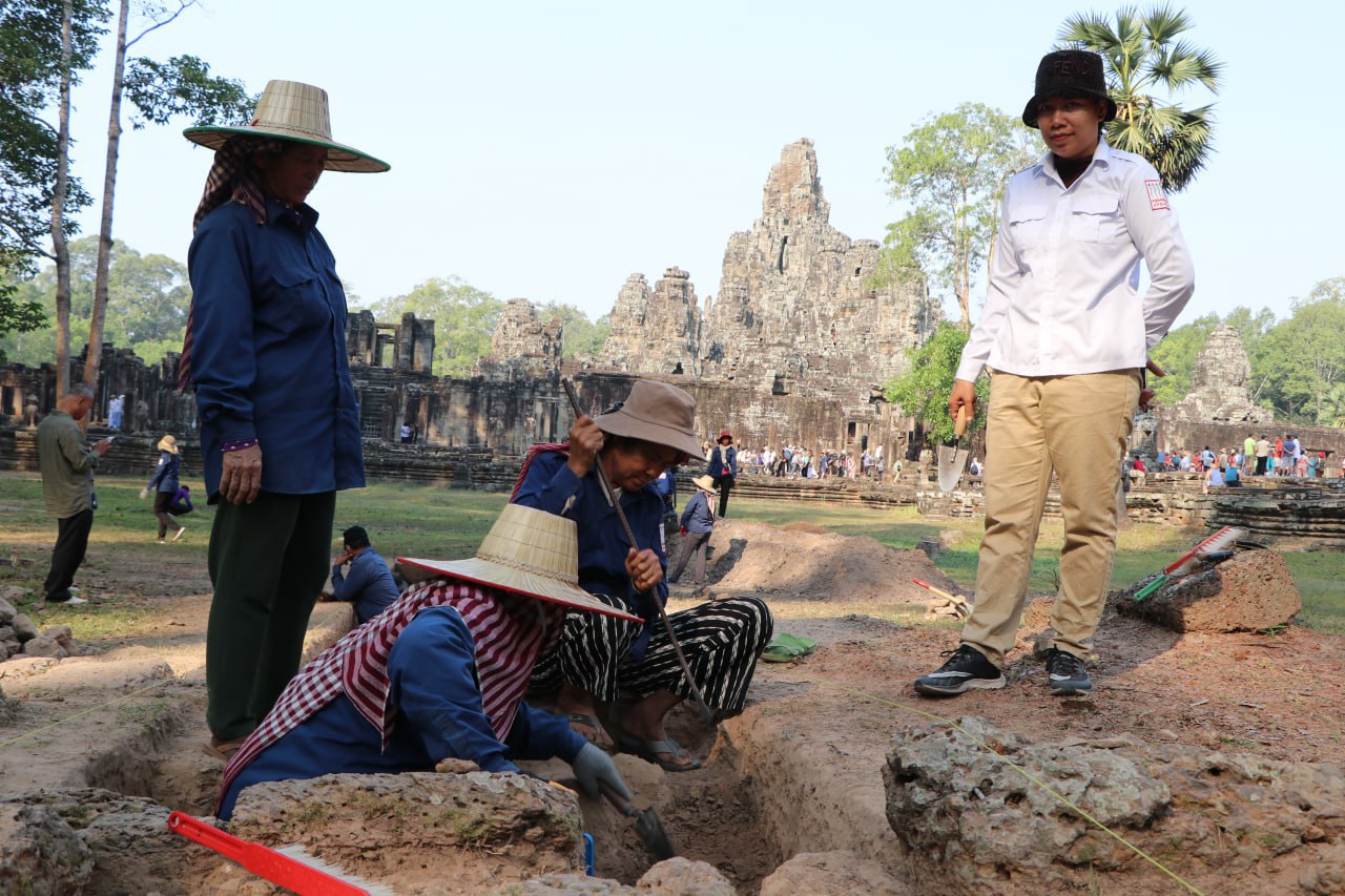 នៅខាងមុខប្រាសាទបាយ័ន នឹងមានស្រះទឹកឡើងវិញដូចកាលពីសម័យបុរាណ