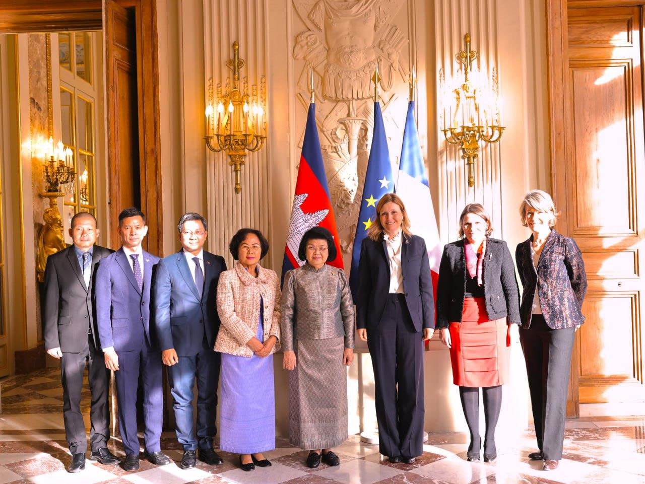 The French House Speaker highly appreciates the participation of Cambodian National Assembly President in the Summit of the Speaker of the Women's Parliament in the French Republic
