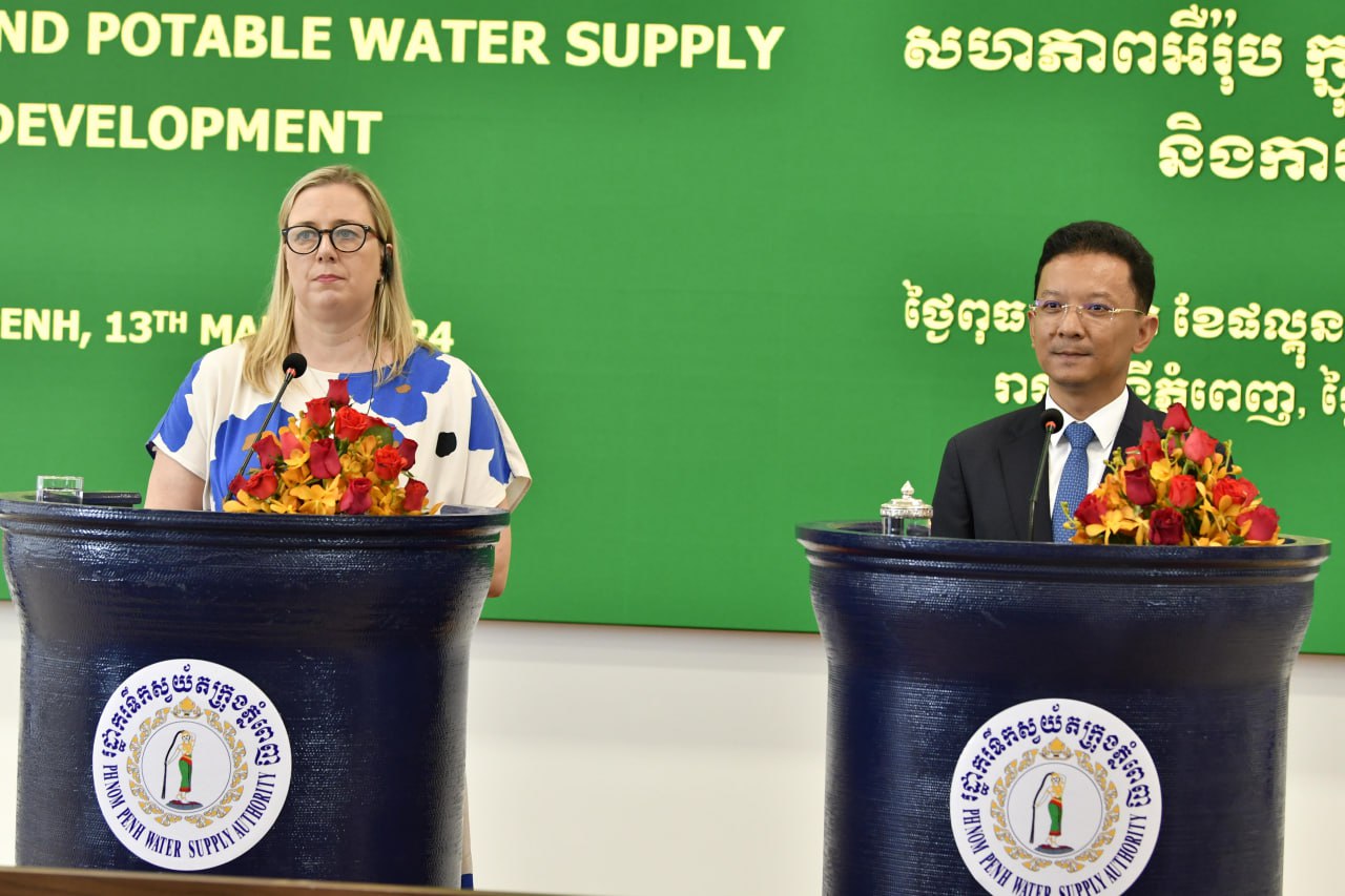 The European Union provides US$ 13 million for the construction of the third phase of the Bak Kheng water treatment plant