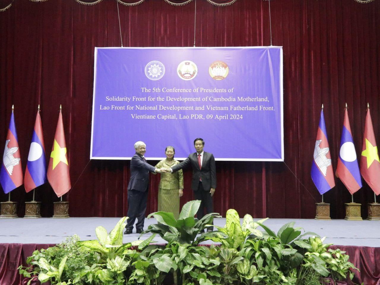 Samdech Men Sam An: The Cambodia, Laos and Vietnam Front Sign a MOU to Continue Strengthening and Expanding Friendship and Cooperation