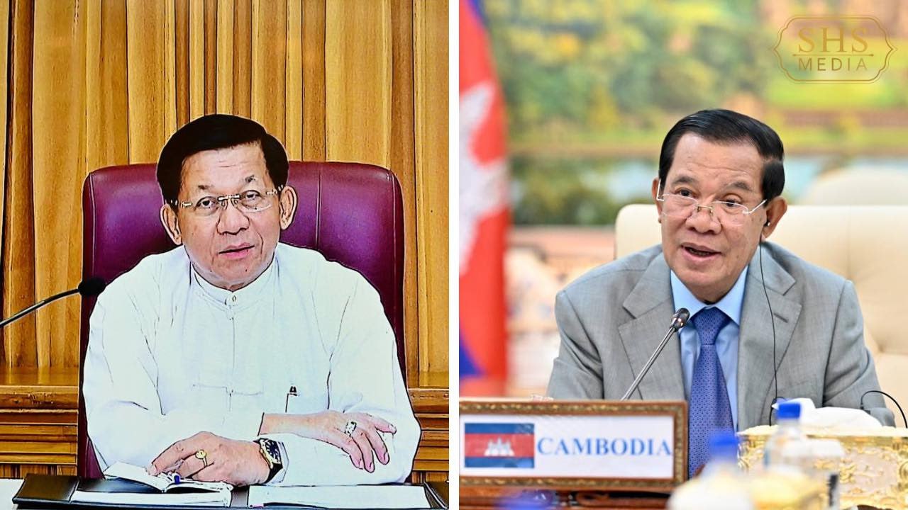Cambodian Senate President holds a video conversation with Senior General Min Aung Hlaing