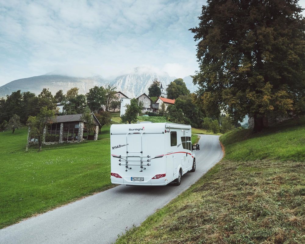 Wohnmobil aus Berlin in den Bergen