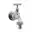 Llave Lavadora con Flange 1/2 x 3/4 pulgada Plumber
