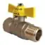 Llave de Gas HI-HE 1/2 pulgada Mariposa Hoffens