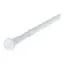 Barra Extensible Cortina Baño Blanca 1,10 a 2,00 m Metalhsa