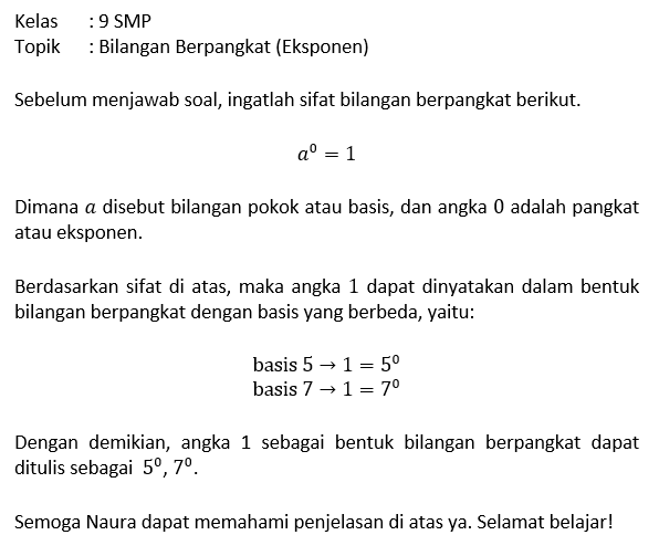 bagaimana kalian menuliskan angka 1 sebagai bentuk...