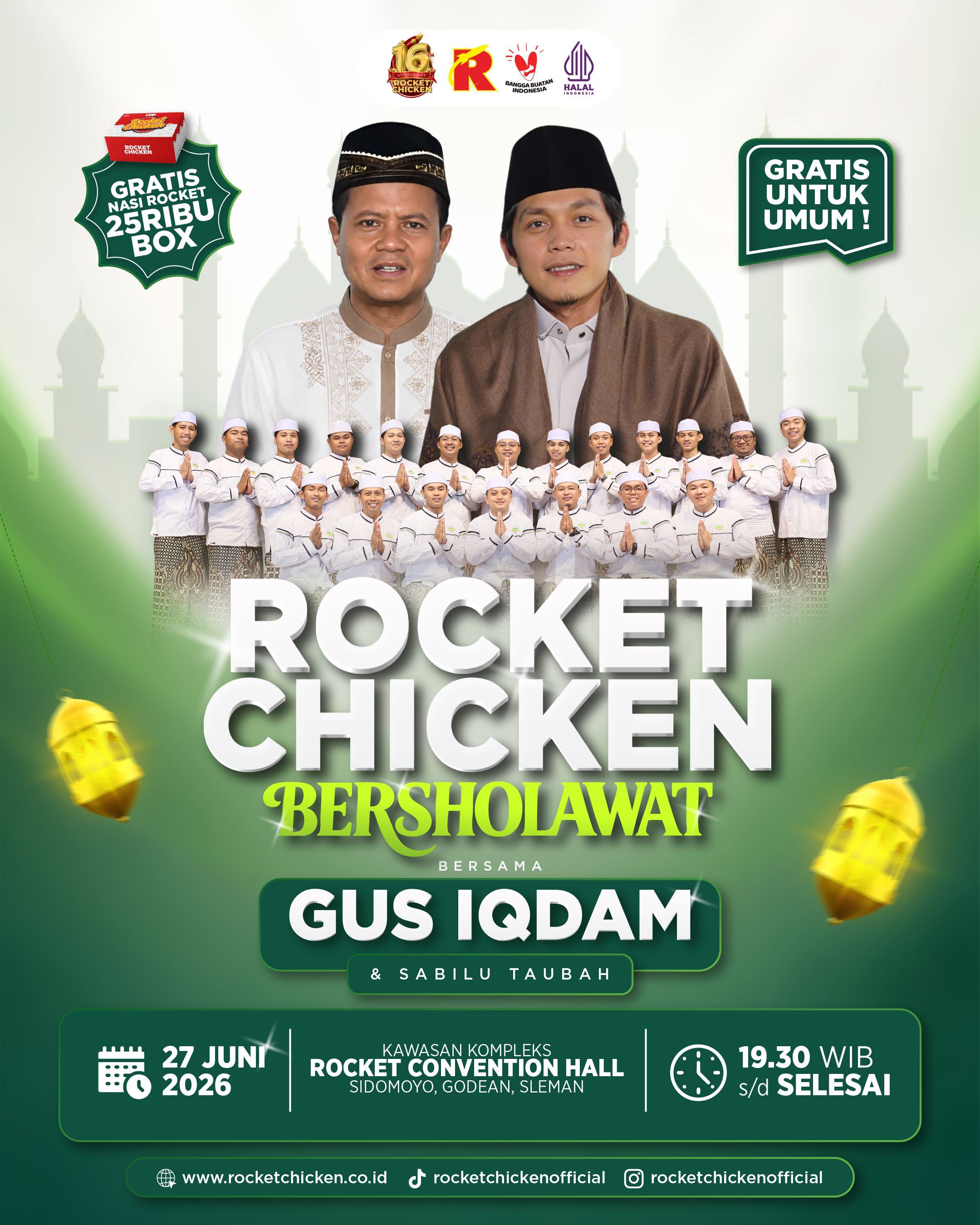 Rocket Chicken Bersholawat Bersama Gus Iqdam