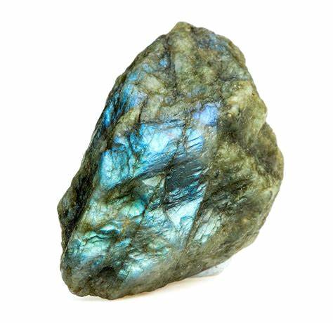 Labradorite showing blue flash