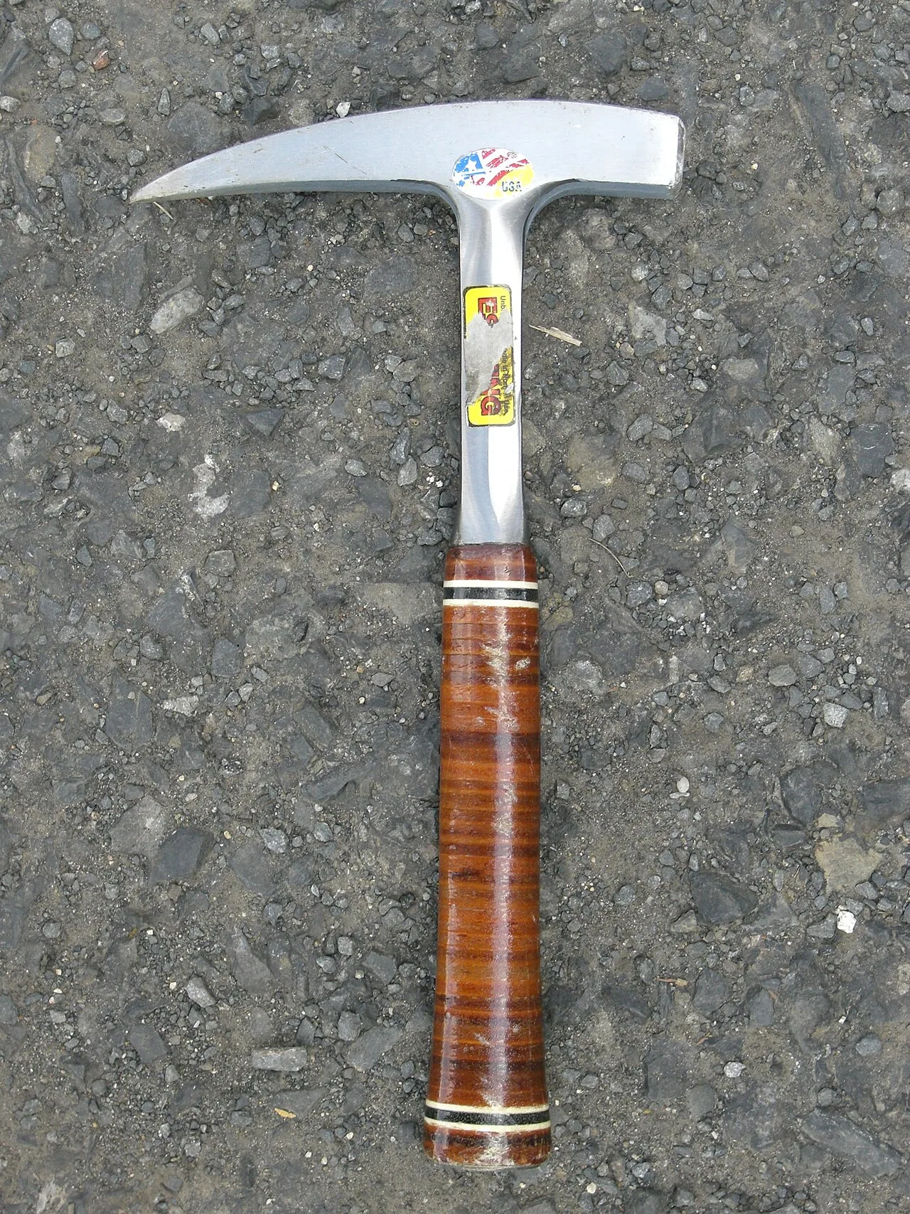 A rock pick, the hammer geologists carry.