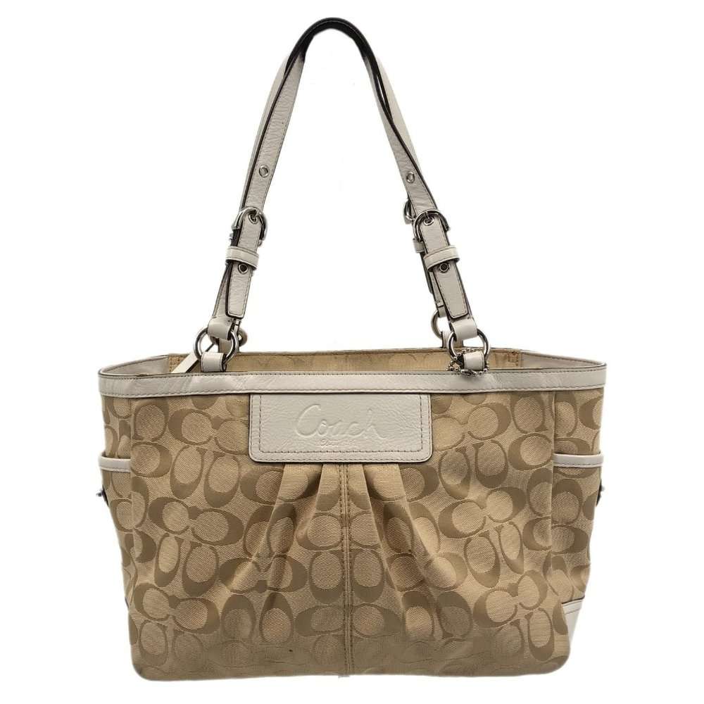 Coach Bags | Coach Top Zip Tote in Signature Canvas | Color: Pink/Tan | Size: Os | Fashionbreeze1's Closet