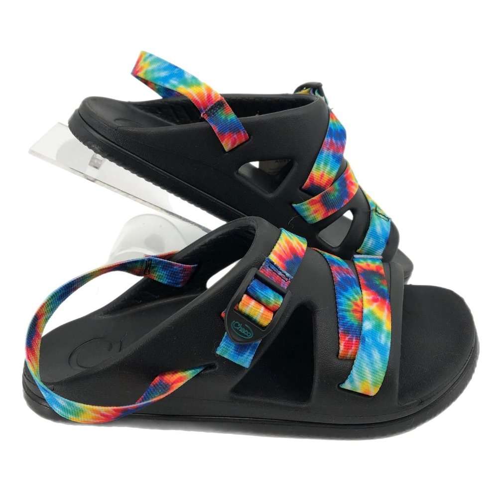 Chaco Black Blue Rainbow Sandals New With Tags sz 5B Rock It