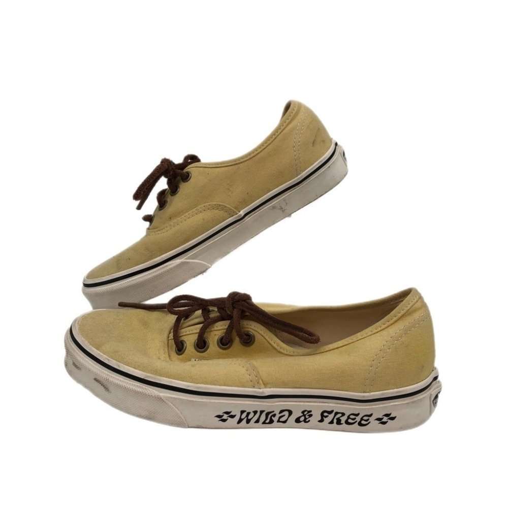Vans Yellow Breathable Comfort Sneakers Lace Up Boots sz 6.5
