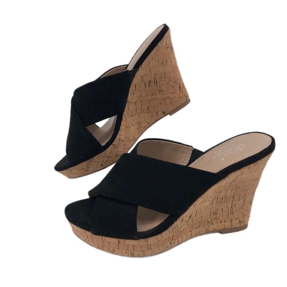 Charles david hotsell wedges black