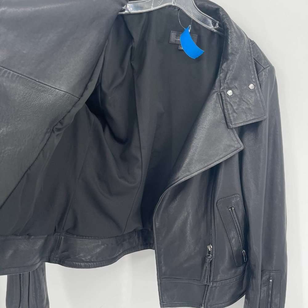 Aritzia Black Leather Jacket | Classic Motorcycle Style - Rock It ...