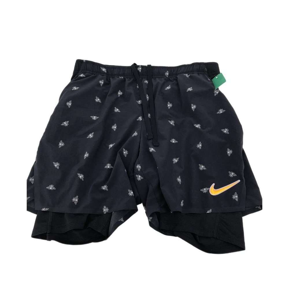 Nike Black & White High-Rise Bee Print Athletic Shorts  Good Condition sz  M - Rock It! Resell - Family Consignment