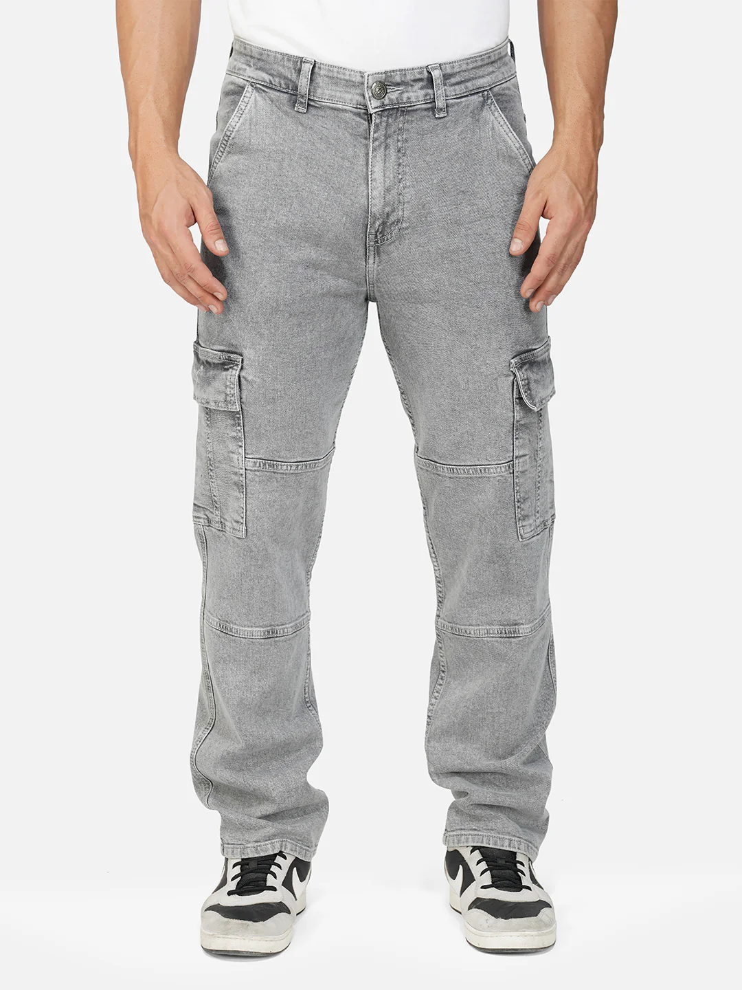 Grey Cargo Jeans XL