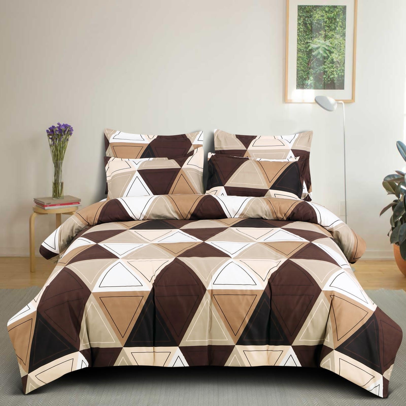 Kitex Brown King Size Bedsheet