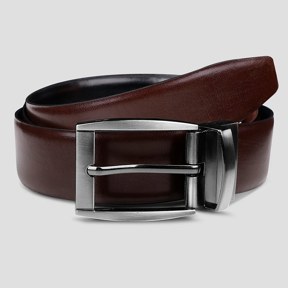 Brown Textured Pattern Belt