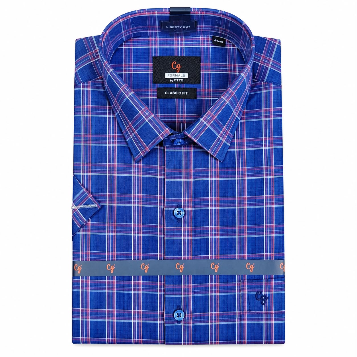 CG BLUE CHECK SHIRT 40