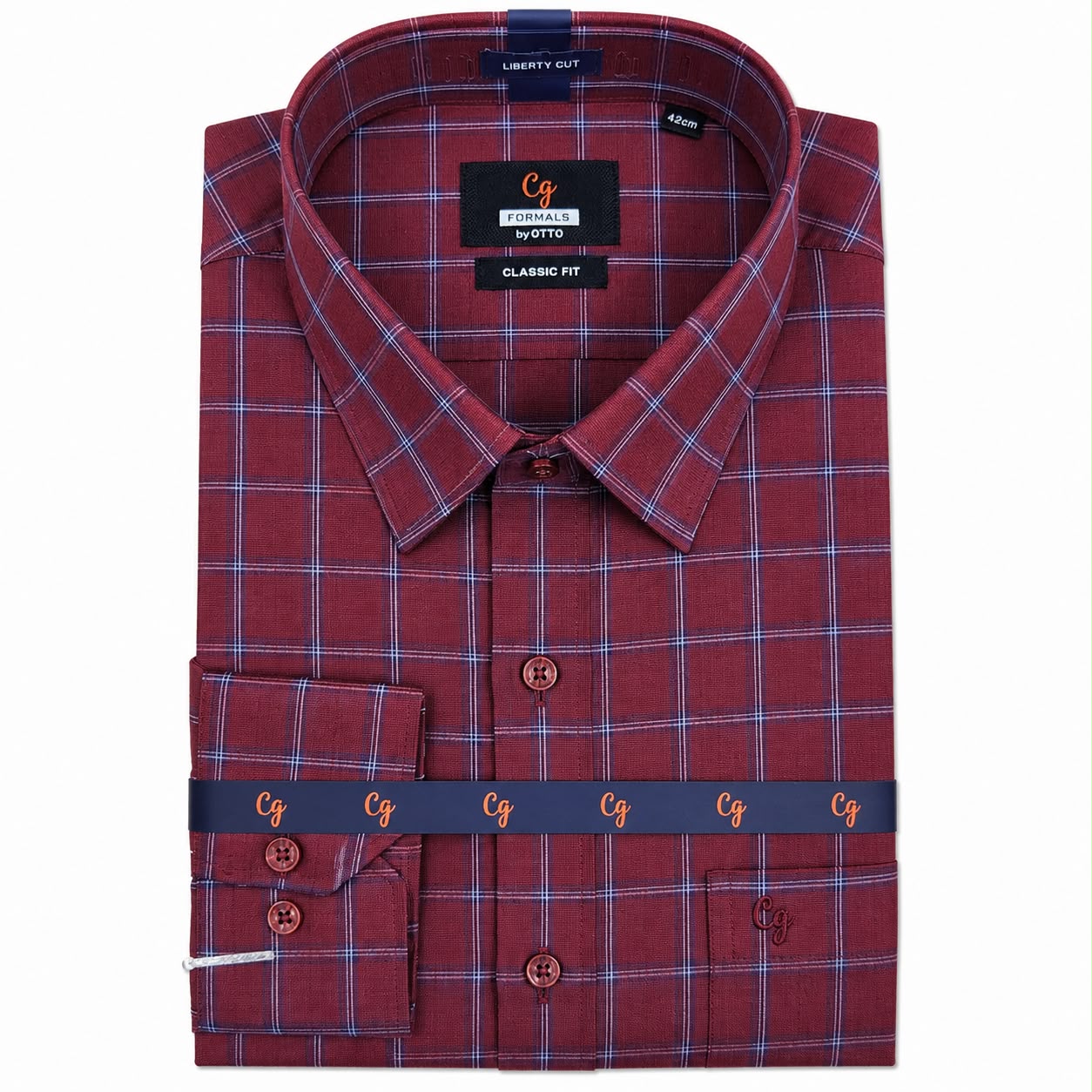 CG BROWN RED CHECK 42