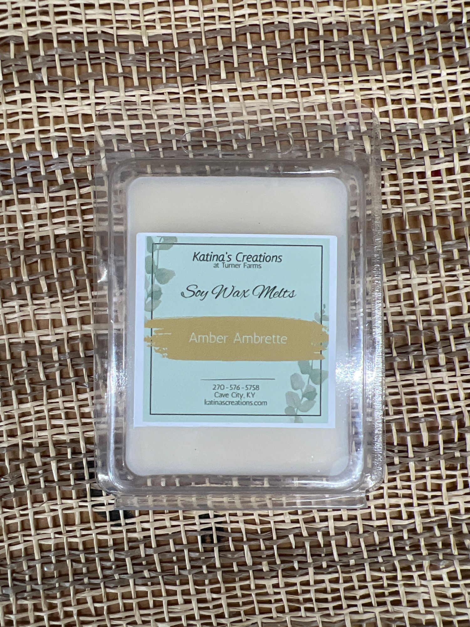 Amber Ambrette soy wax melt