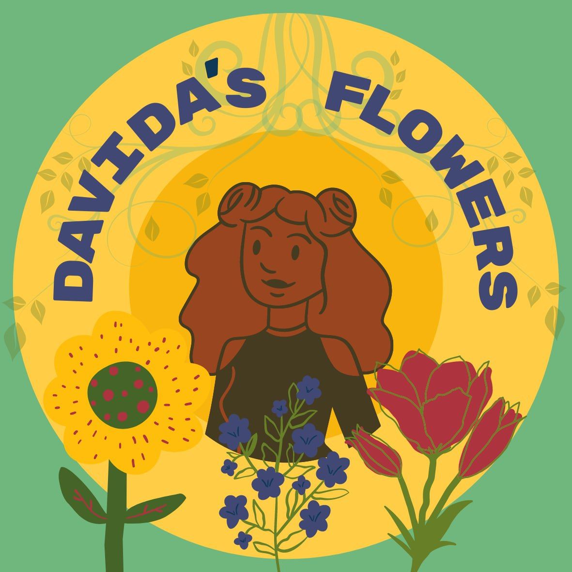 Davida's Flowers / Majestic Greens Farm Logo