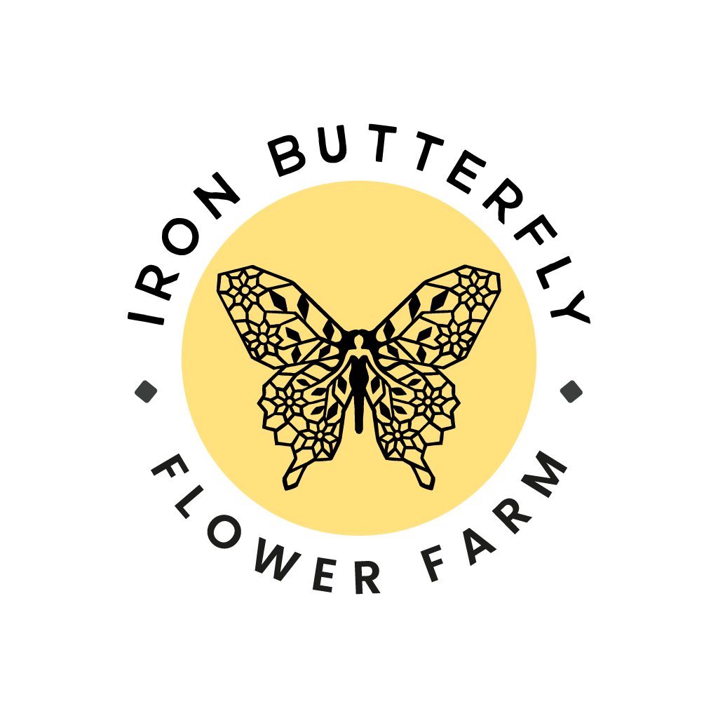 Iron Butterfly Flower Farm Logo
