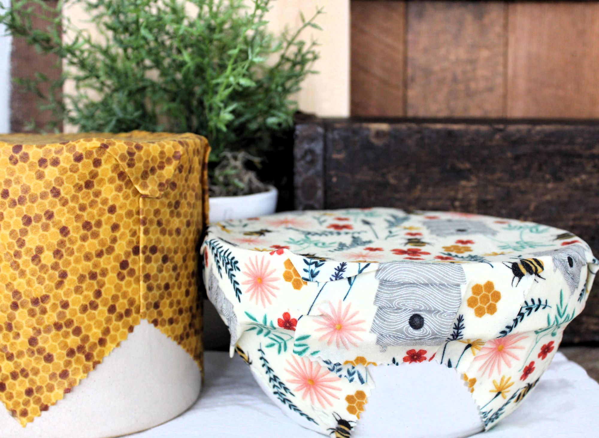 Beeswax Food Wrap- Bees and Blooms