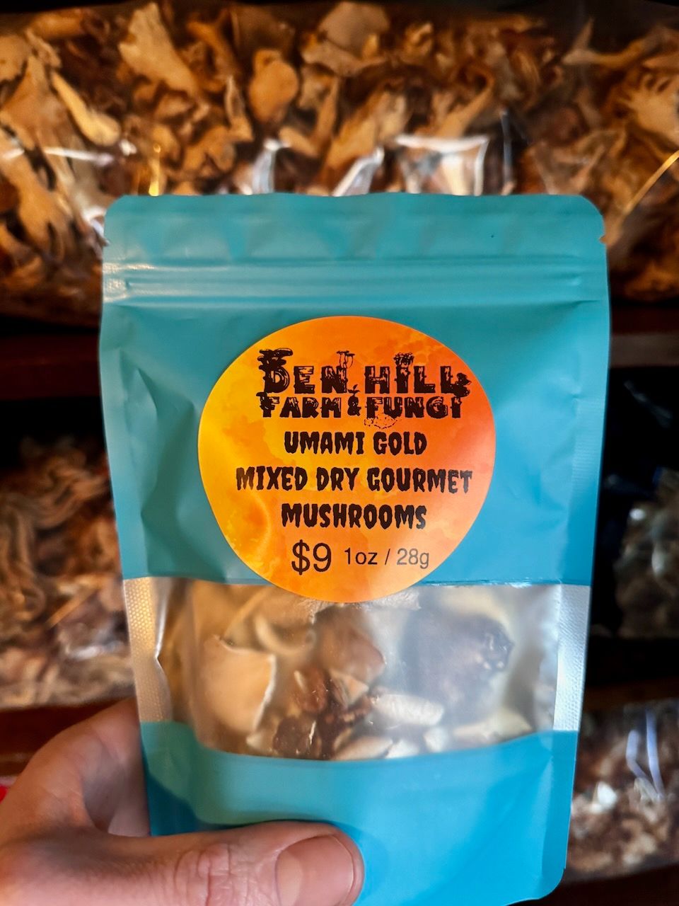 Umami Gold 8oz Mixed Dried Gourmet Mushrooms (Lions Mane, Maitake, Shiitake, Oyster, Chestnut, Enoki, etc...) add to soup, crooks, whatever!