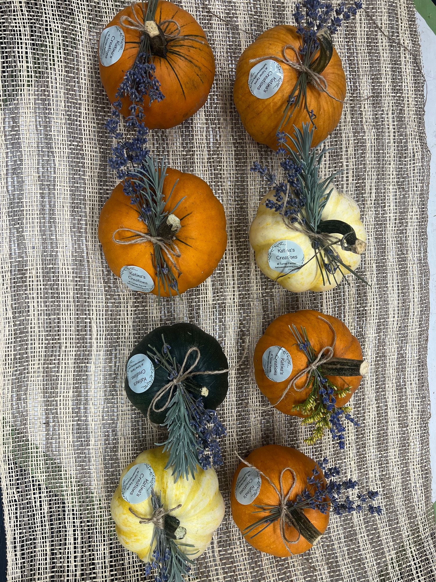 Lavender small pumpkins