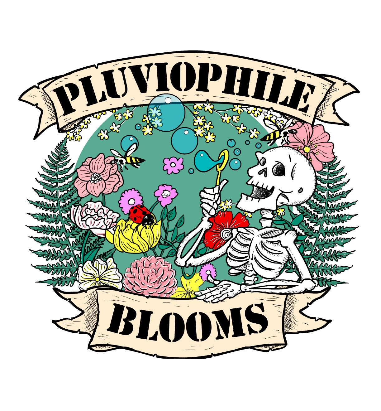 Pluviophile Blooms Logo