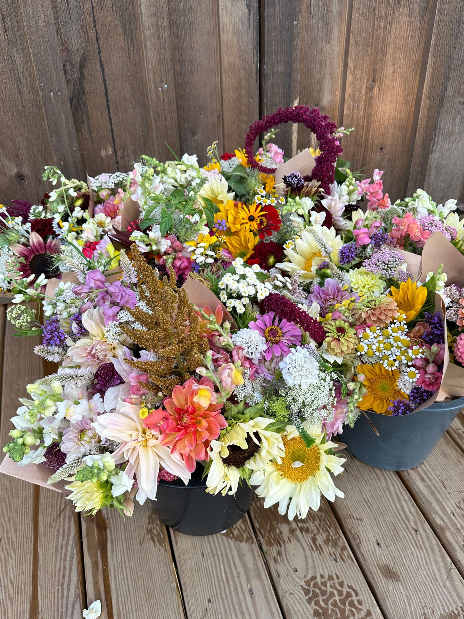 Kraft-wrapped bouquet