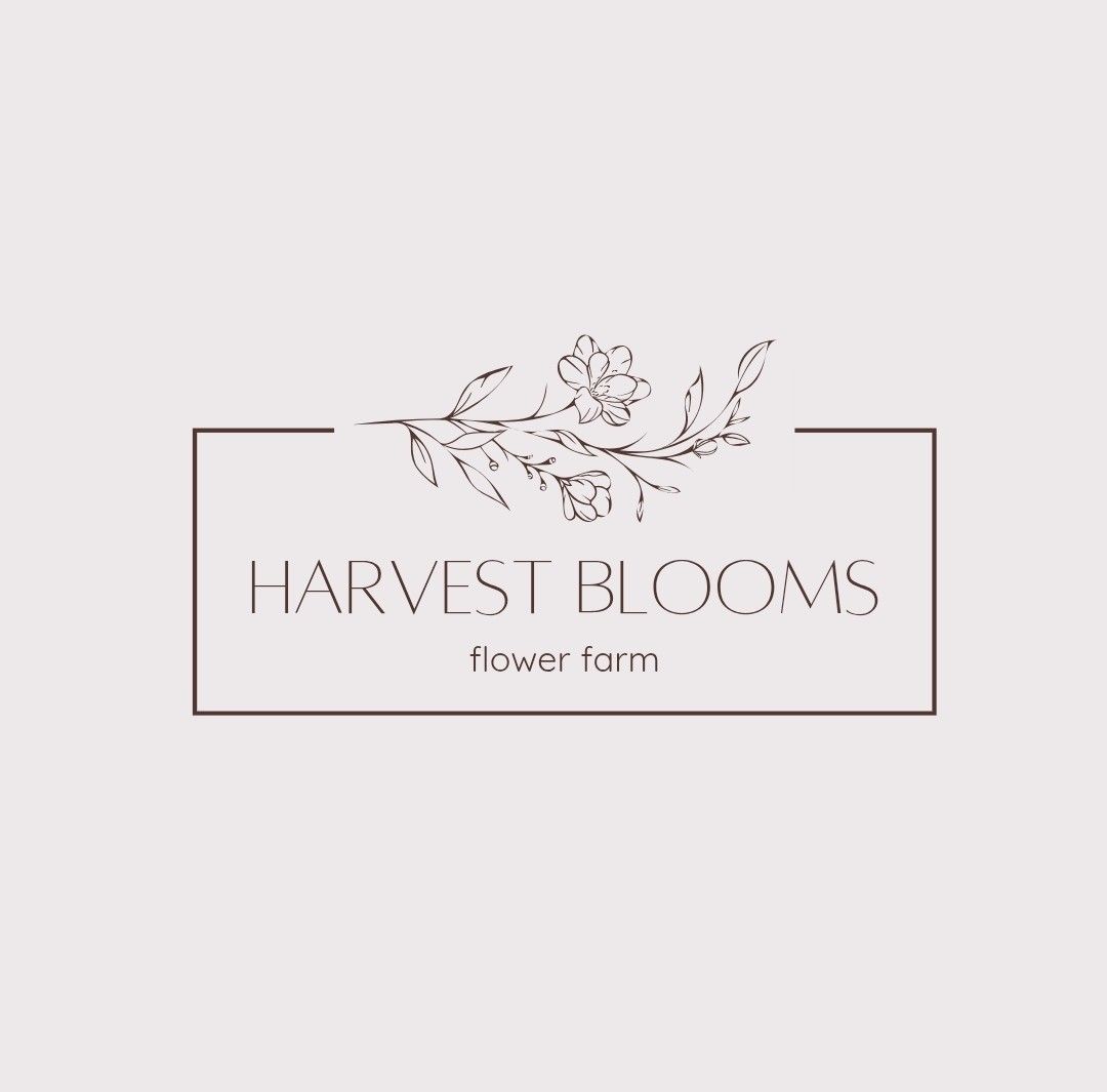 Harvest Blooms Flower Farm Logo