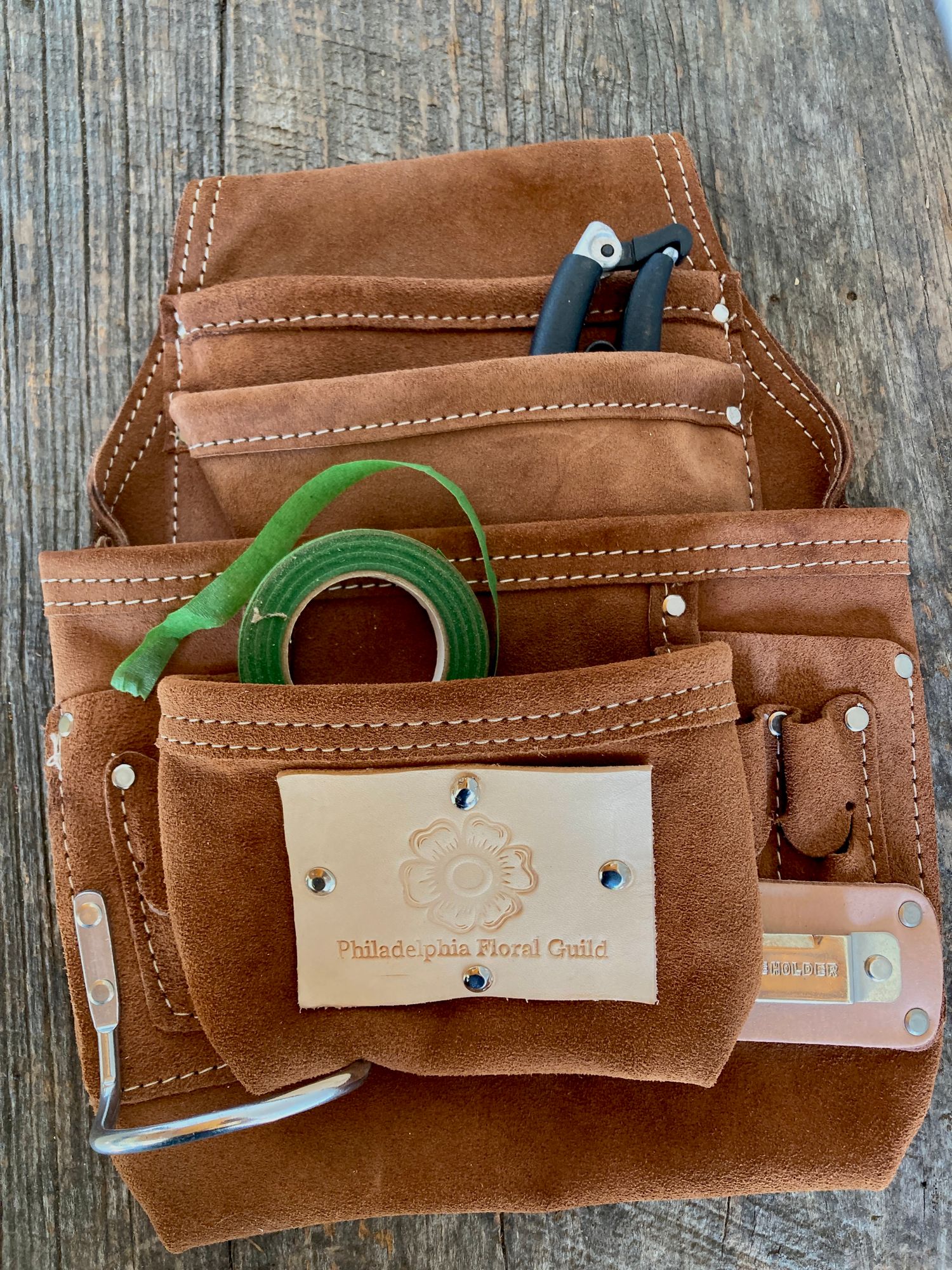 PFG Hand-Stamped Leather Tool Pouch