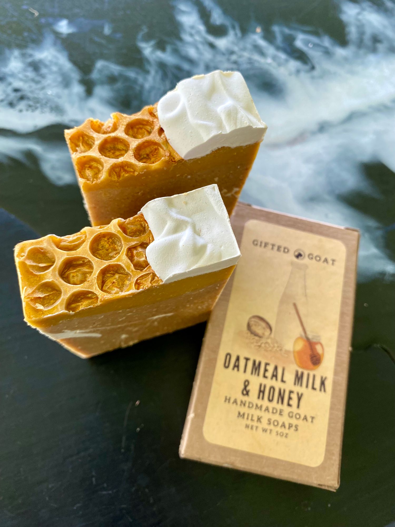 Homemade Goat Milk Soap - Oatmeal Milk & Honey