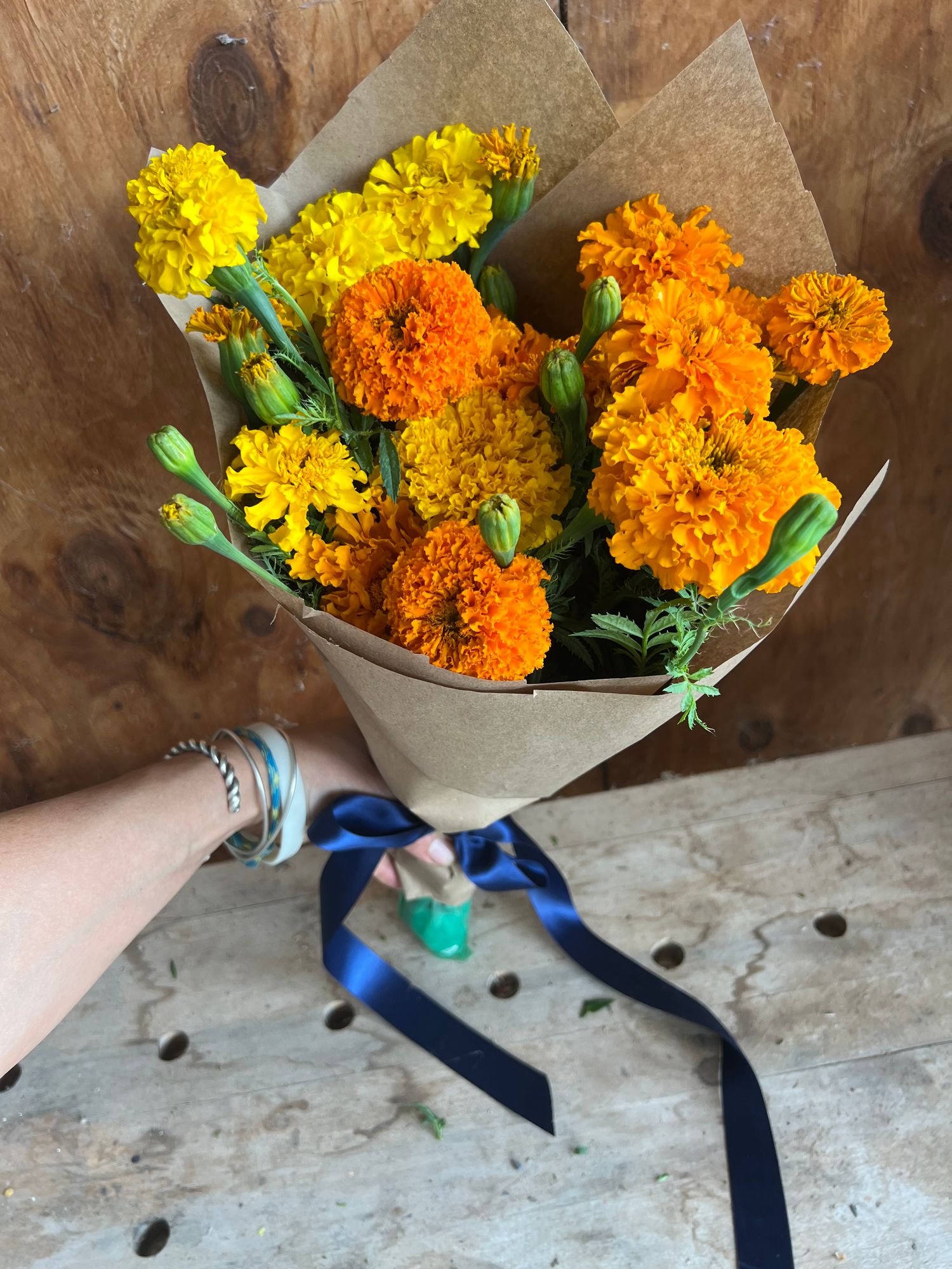 Mixed Marigold Bouquet