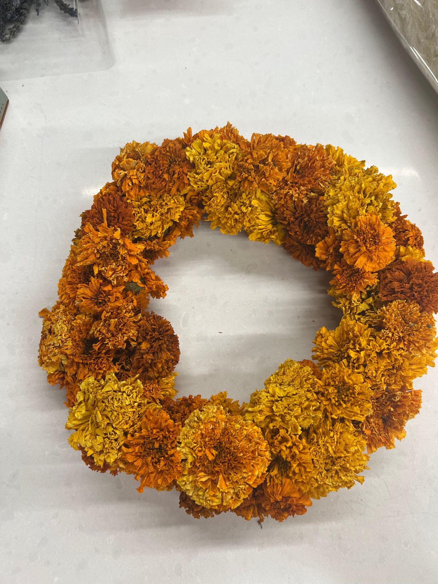 Marigold Wreath, Medium