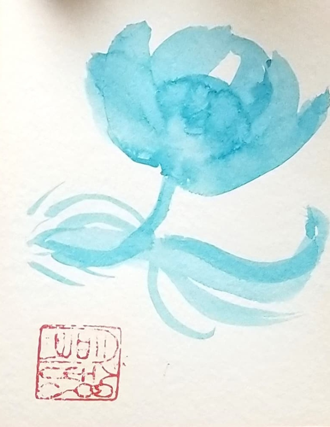 Blue Zen Flower