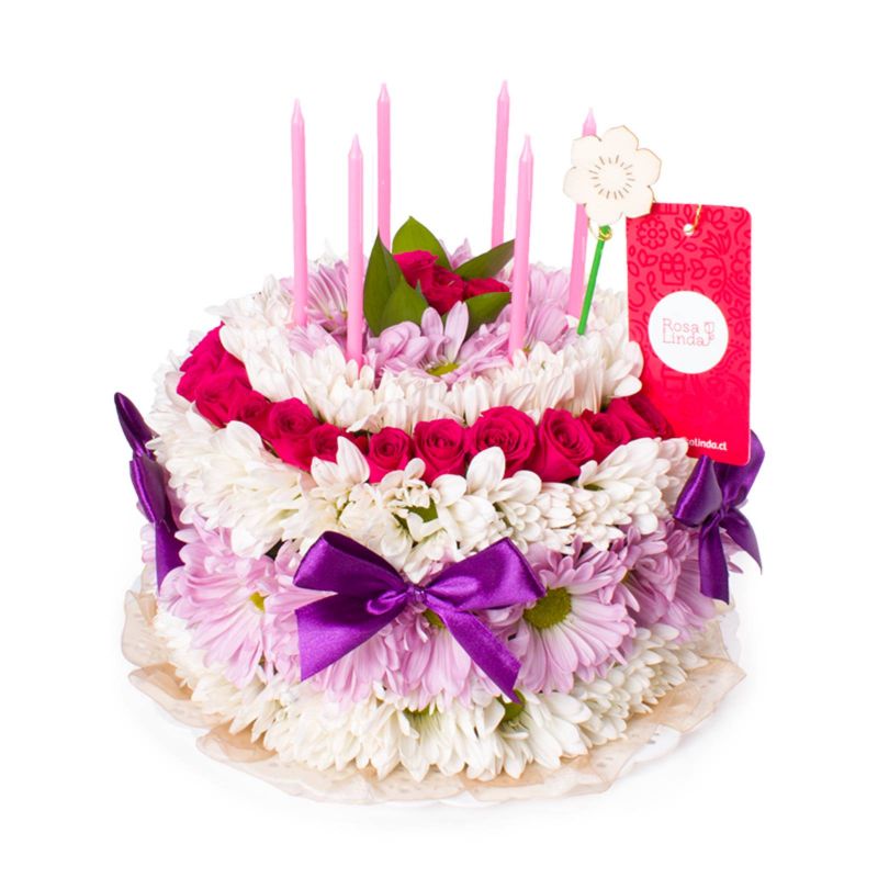 Flores a domicilio - Torta de flores Flores a domicilio - Torta de flores