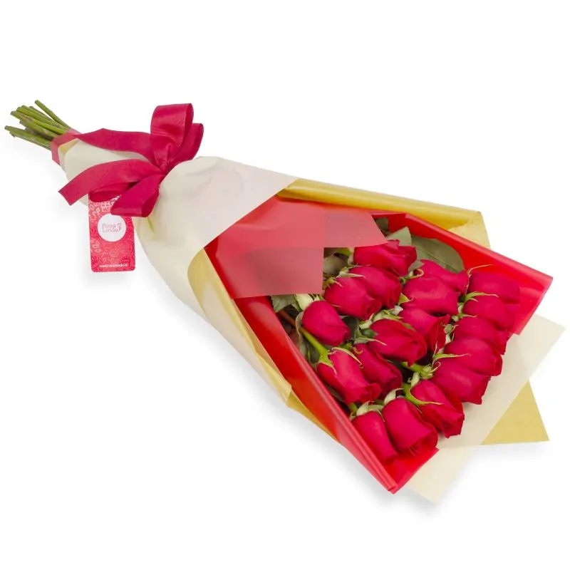 Ramo de Rosas - Ramo extendido con 18 rosas rojas