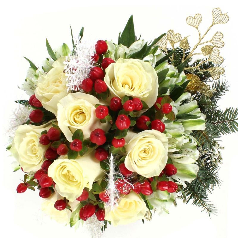 Foto 4 Magia de Navidad Rosas Blancas - Flores a domicilio Foto 4 Magia de Navidad Rosas Blancas - Flores a domicilio