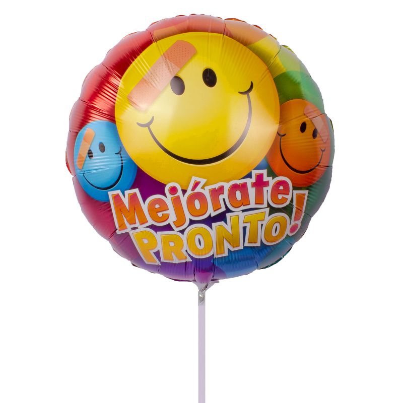Flores a domicilio - Globo Mejórate Pronto emoticon 35 cm Flores a domicilio - Globo Mejórate Pronto emoticon 35 cm
