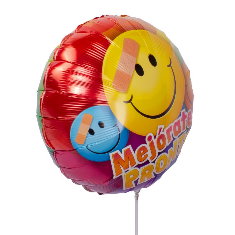 Foto 3 Globo Mejórate Pronto emoticon 35 cm - Flores a domicilio Foto 3 Globo Mejórate Pronto emoticon 35 cm - Flores a domicilio
