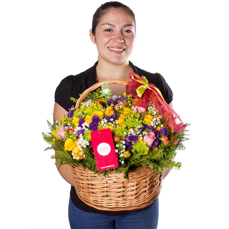 Foto con persona Acuarela - Flores a domicilio Foto con persona Acuarela - Flores a domicilio