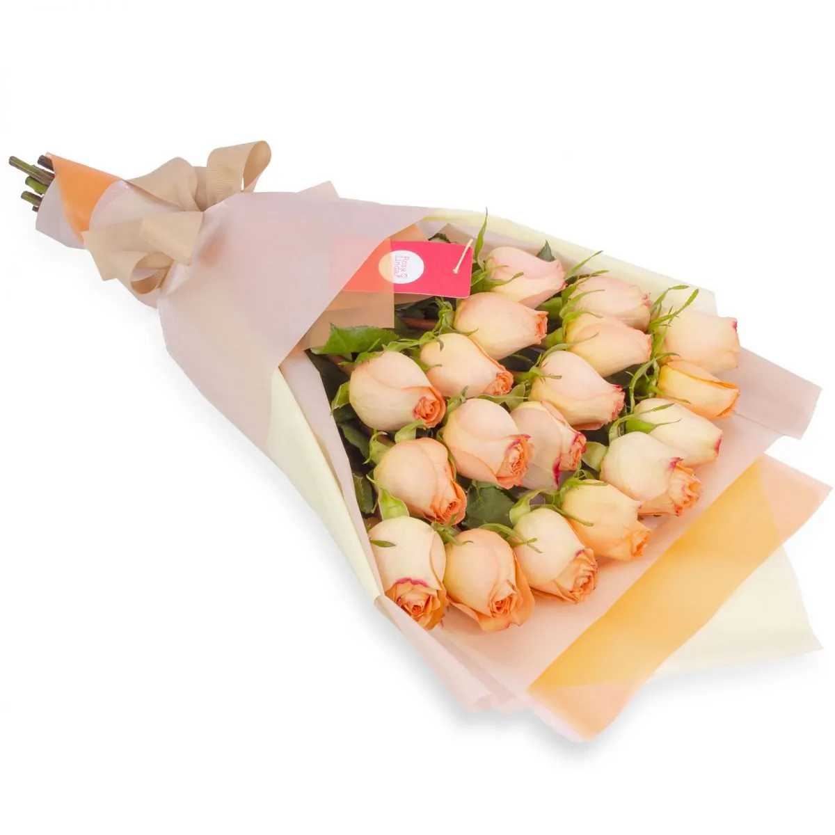 Foto principal Ramo de Rosas - Ramo extendido con 18 rosas damasco