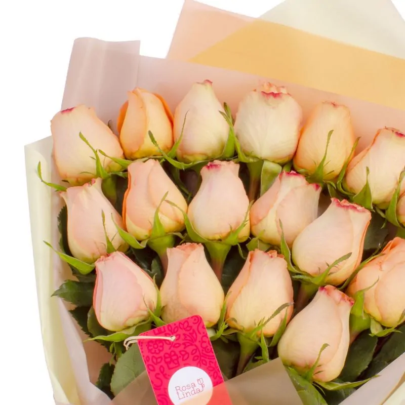 Foto 4 Ramo de Rosas - Ramo extendido con 18 rosas damasco