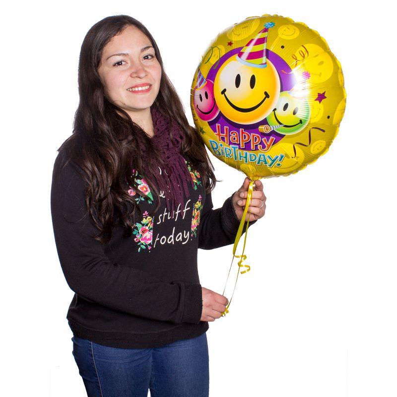 Foto 2 Globo Happy Birthday 35 cm - Flores a domicilio Foto 2 Globo Happy Birthday 35 cm - Flores a domicilio
