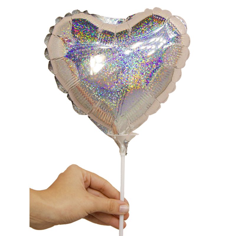 Foto con persona Globo corazón metalizado shape 22cm - Flores a domicilio Foto con persona Globo corazón metalizado shape 22cm - Flores a domicilio