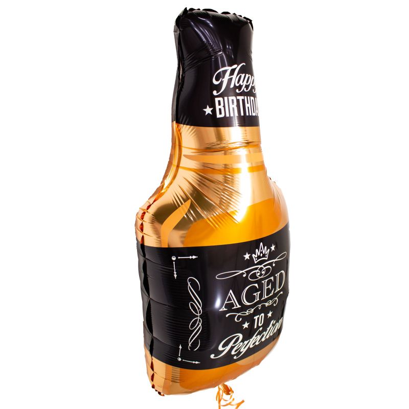Foto 2 Globo Happy Birthday forma de Botella de Whisky - Flores a domicilio Foto 2 Globo Happy Birthday forma de Botella de Whisky - Flores a domicilio